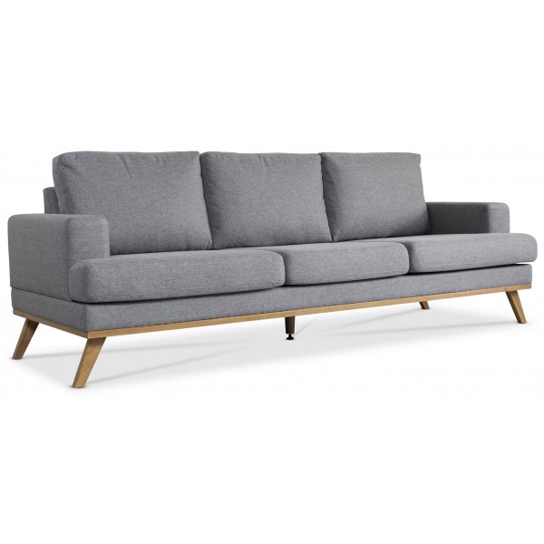 Ventura 3-sits soffa ljusgr (tyg)