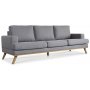 Ventura 3-sits soffa ljusgr (tyg)