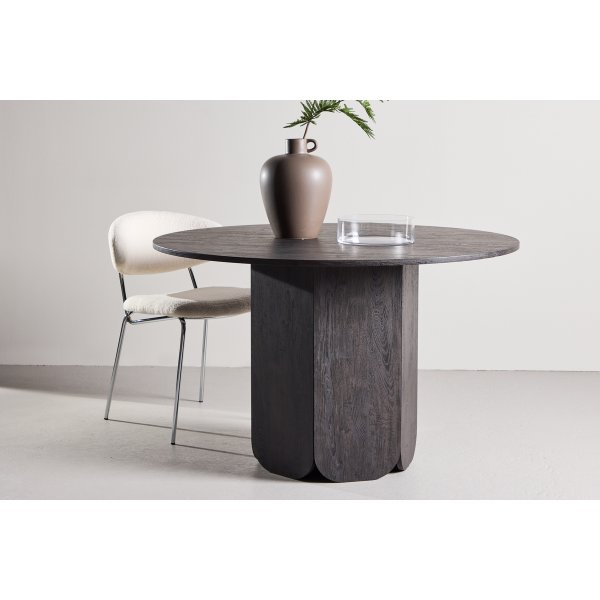 Matbord Tekla runt Ø120 cm - svart Matbord Tekla runt Ø120 cm - svart