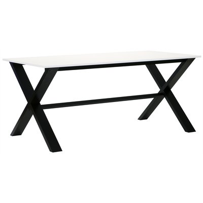 Artic matbord 220 svart / vit