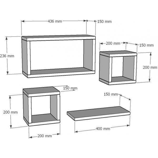 Babi wandplank - Wit