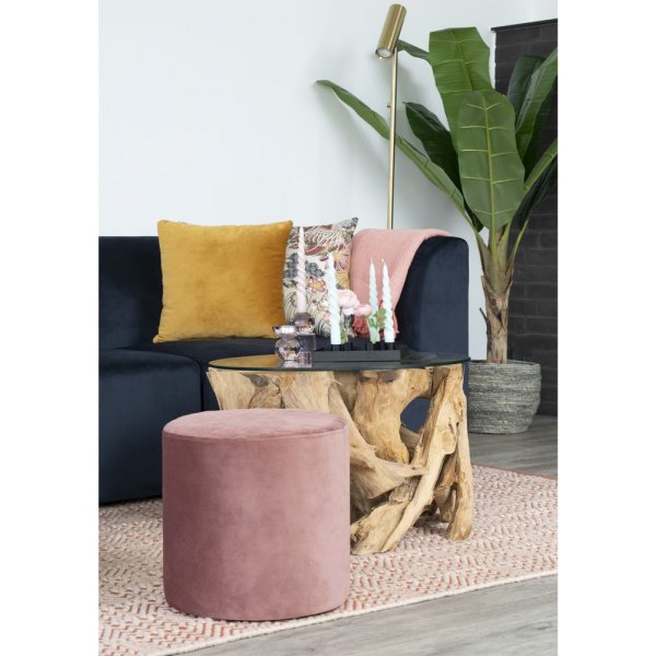 Table basse Grand Canyon 60 x 60 cm - Teck/verre Table basse Grand Canyon 60 x 60 cm - Teck/verre