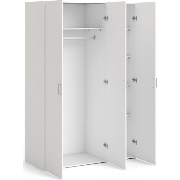 Space garderob med 3 drrar - Vit