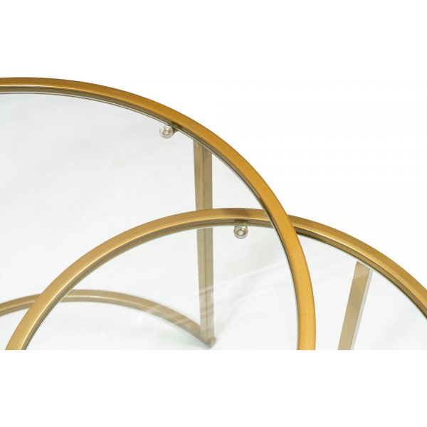 Bela soffbord 60/42 cm - Guld