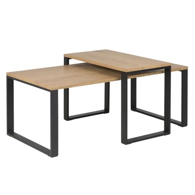 Carlton satsbord 115 cm75 cm - Ek/svart