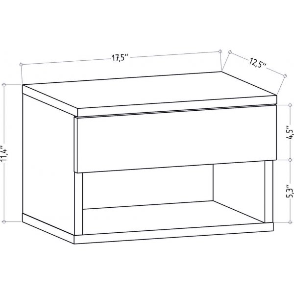 Jamot nachtkastje - Eiken