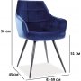 Lilia stoel - Blauw