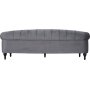 Oxford deluxe chesterfield 3-sits soffa i gr sammet