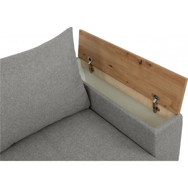 Denvo slaapbank met planken - Grijs