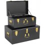 Matteus vintage Koffert set - Svart / Mssing + Flckborttagare fr mbler