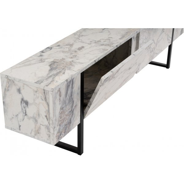 Serenity TV-bänk - Freesia marmor/svart Serenity TV-bänk - Freesia marmor/svart