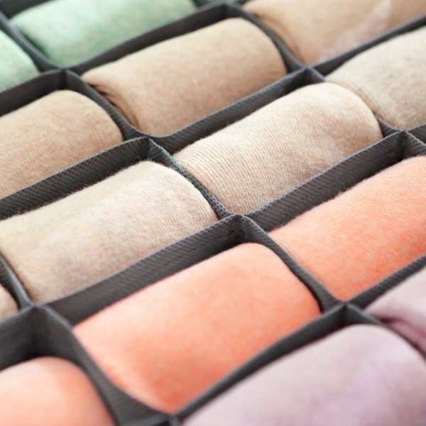 Insert de tiroir Jona, 8 pcs - Gris