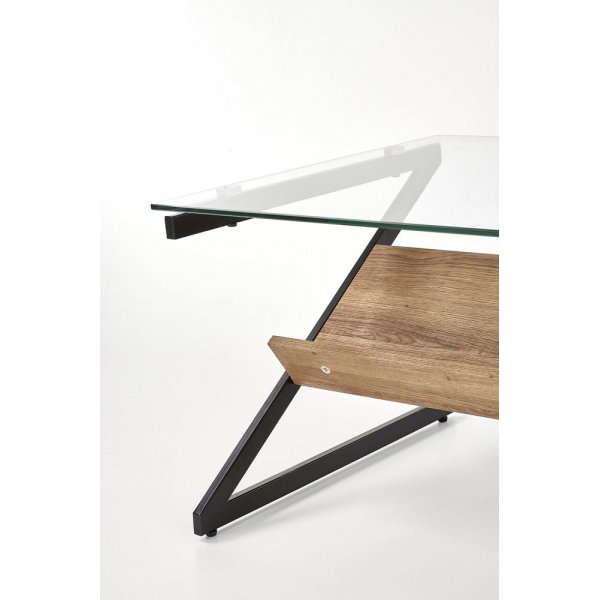 Ashlie soffbord - Ek/svart