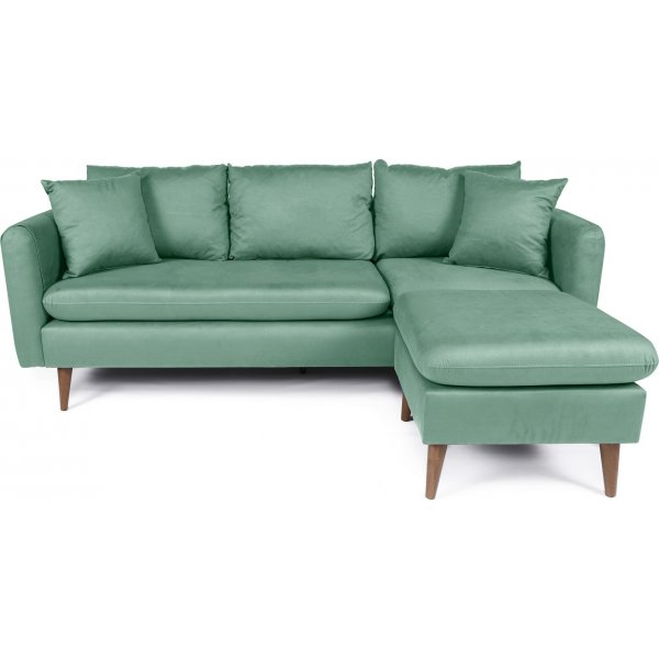 Canapé divan droit Sofia - Vert clair Canapé divan droit Sofia - Vert clair