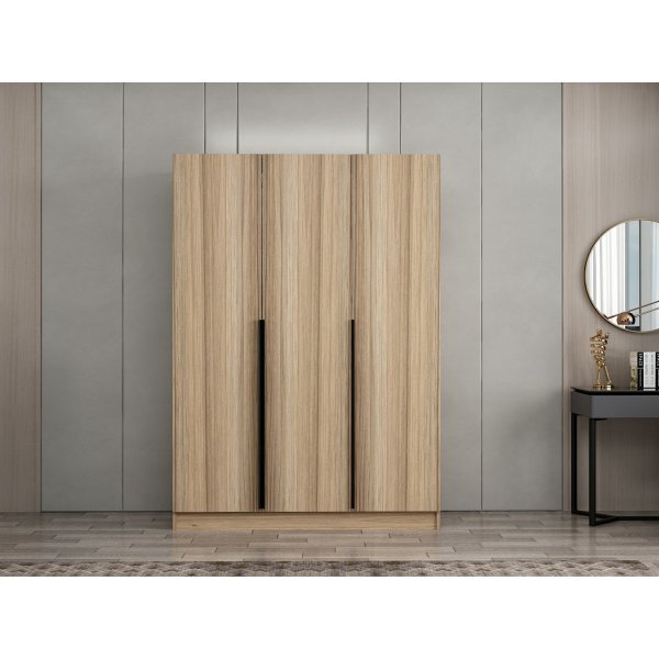 Cikani kledingkast 135x52x210 cm - Eiken Cikani kledingkast 135x52x210 cm - Eiken