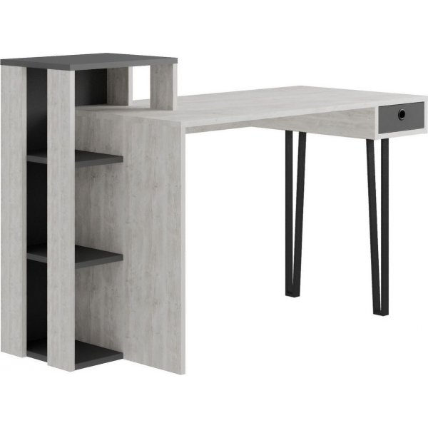 Loyd skrivbord 141x92 cm - Vit/antracit Loyd skrivbord 141x92 cm - Vit/antracit