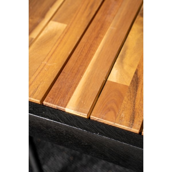 Bois utematgrupp med 6 st Anna stolar - Svart/Natur