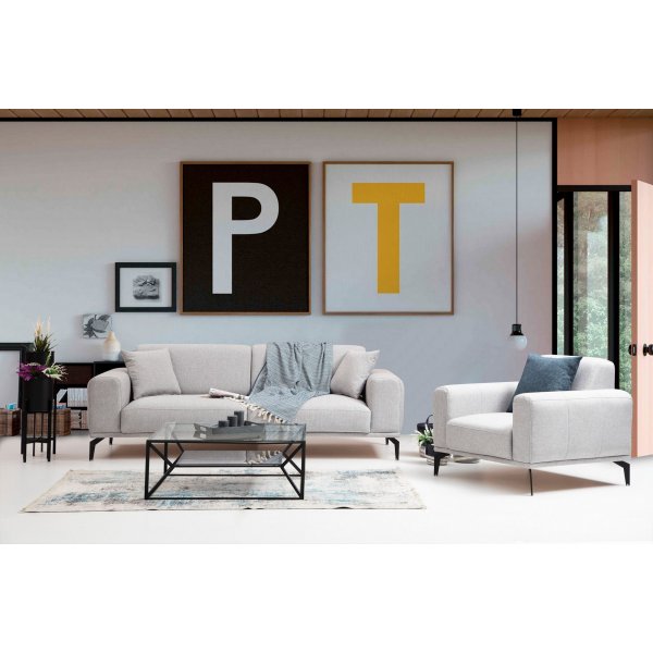 Nikea fåtölj - Ljusgrå Nikea fåtölj - Ljusgrå