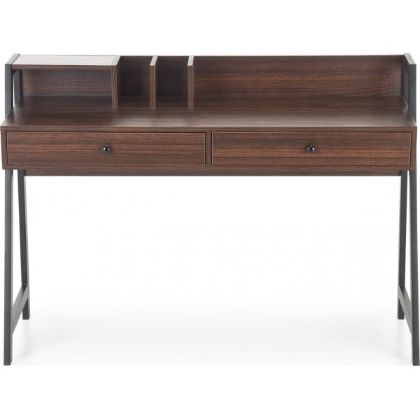 Bureau Tavolin 128x48 cm - Noyer/noir