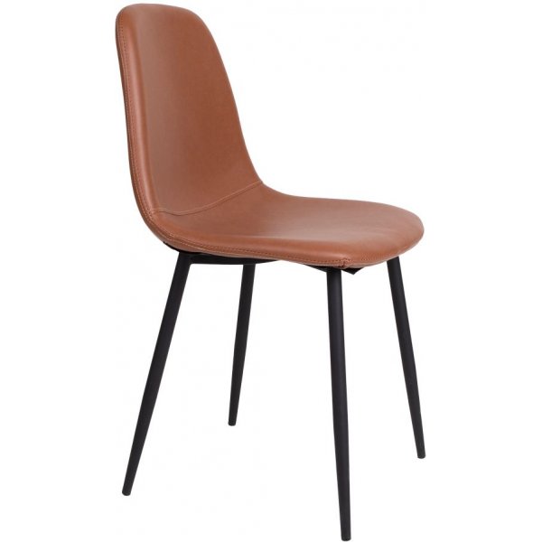 Chaise de salle à manger Stockholm - Marron clair/noir Chaise de salle à manger Stockholm - Marron clair/noir