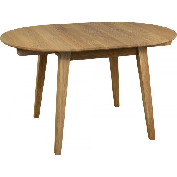 Eettafel in geolied eikenhout 90-130x90 cm - Genova + Meubelpoten