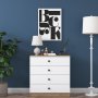 Mendy byr B:80 cm - Valnt/vit
