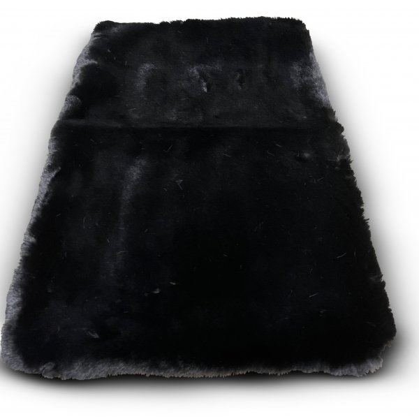 Mjukis kuddfodral 60x40 cm - Svart