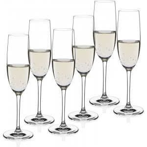 Sontell 6 st champagneglas i kristall