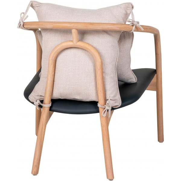 Fauteuil Alberca - Naturel/Noir Fauteuil Alberca - Naturel/Noir