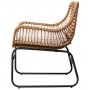 Utematstol Sommar i konstrotting Beige / Svart - 2 st