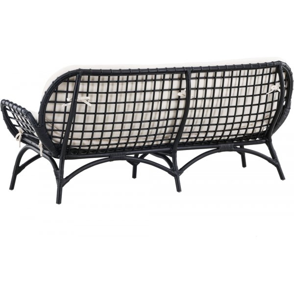 Moana 3-sits soffa - Svart Moana 3-sits soffa - Svart