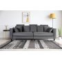 3,5-sits soffa i mrkgr sammet - Brandy + Textilrengring fr mbler