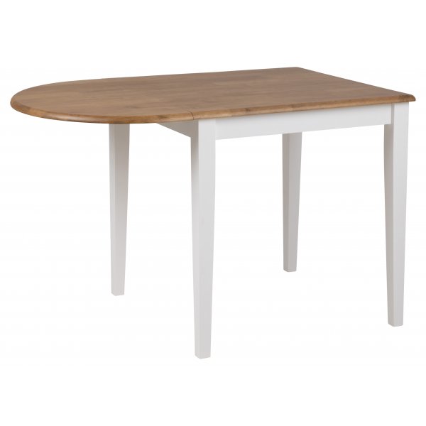 Brisbane matbord - 75-115 cm - Vit/ek Brisbane matbord - 75-115 cm - Vit/ek