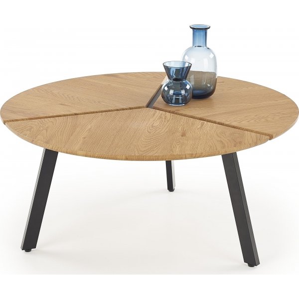 Table basse Josephina Ø86 cm - Chêne/noir Table basse Josephina Ø86 cm - Chêne/noir