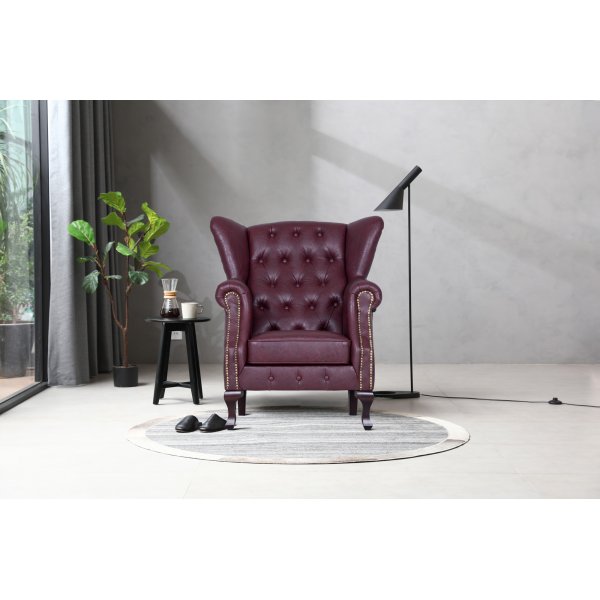 Fauteuil Vivaldino - Oxblood