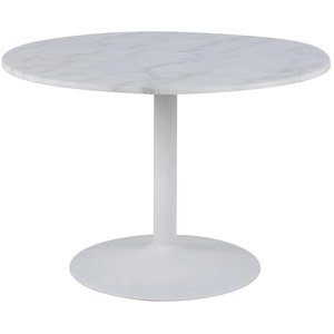 Tarifa marmor matbord 110 cm - Vit marmor