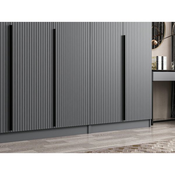 Cikani kledingkast 315x52x210 cm, variant A - Antraciet