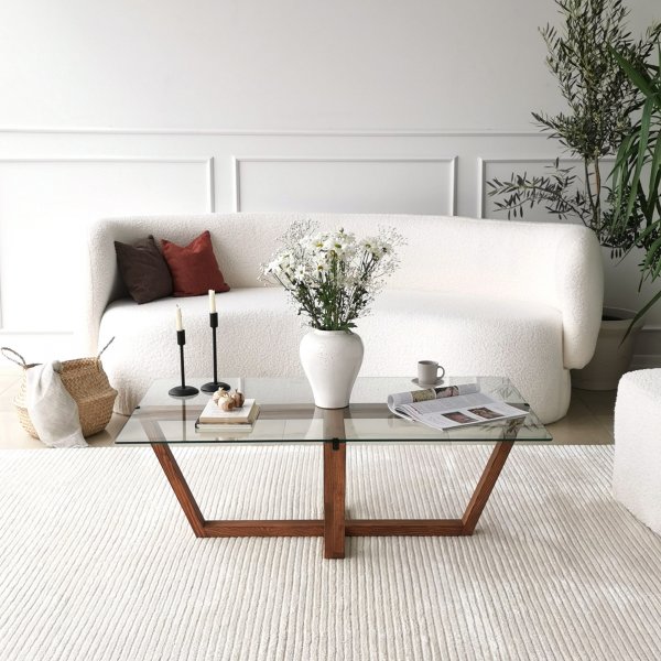 Table basse Amalfi 105 x 65 cm - Noyer Table basse Amalfi 105 x 65 cm - Noyer