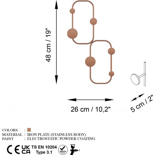 Cintre Coccinelle - Cuivre