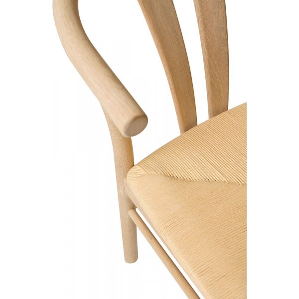 Chaise de salle  manger Chiba - Chne huil pigment blanc