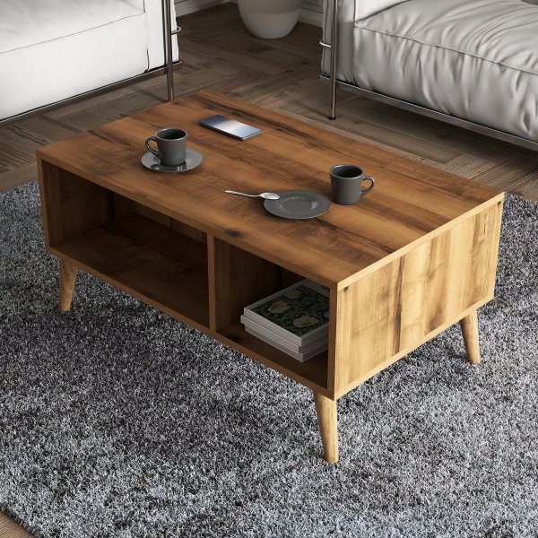 Table basse Exxen 90 x 41,6 cm - Noyer Table basse Exxen 90 x 41,6 cm - Noyer