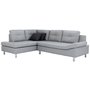 Horna L-soffa divan hger - Gr