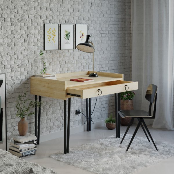 Sponge skrivbord 100x62 cm - Ek