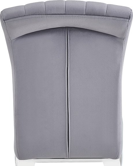 Chaise de salle  manger Prince - Velours gris