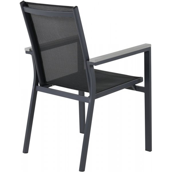 Parma matstol - Svart/Grå Parma matstol - Svart/Grå