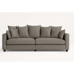 Soffa Brandy lounge 210 cm - Gråbeige sammet Soffa Brandy lounge 210 cm - Gråbeige sammet