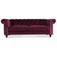 Chesterfield Royal 3-sits soffa - Bordeaux sammet Chesterfield Royal 3-sits soffa - Bordeaux sammet
