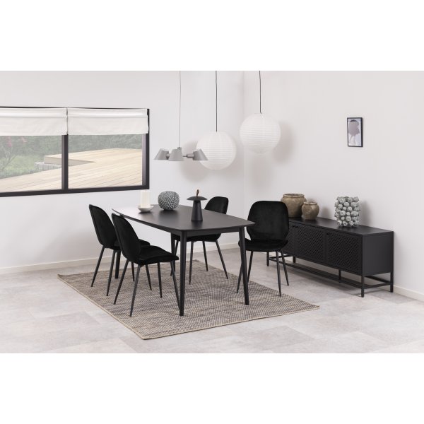 Chaise de salle  manger Femke - Noir