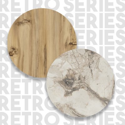 Retro mediabnk 3 - Felt/marmor