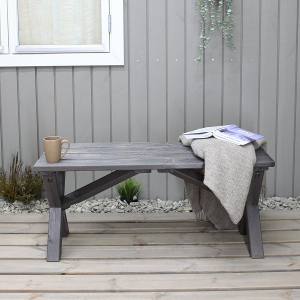 Scottsdale zitbank 100 cm - Shabby Chic Grijs